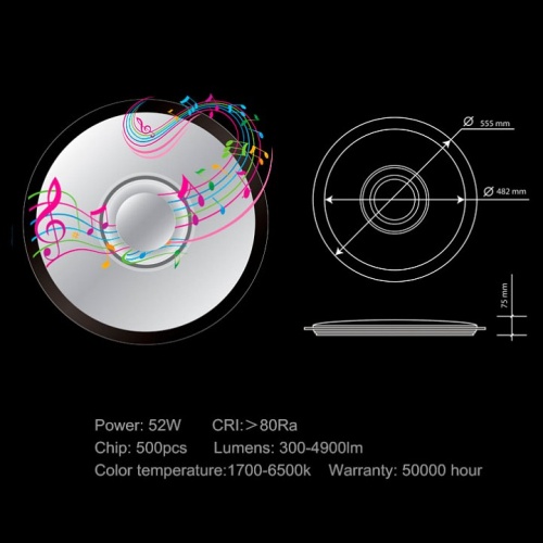 Накладной светильник Omnilux Melofon OML-47307-52 в Нижнем Новгороде фото 9