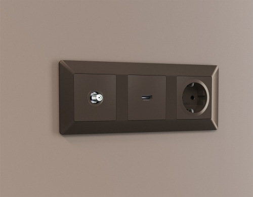 ТВ-розетка без рамки Ambrella Volt ALFA MA643050 в Нижнем Новгороде фото 2