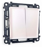 Выключатель проходной двухклавишный Ambrella Volt ALFA MA203020 в Нижнем Новгороде