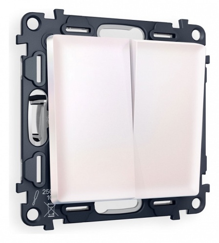 Выключатель проходной двухклавишный Ambrella Volt ALFA MA203020 в Нижнем Новгороде