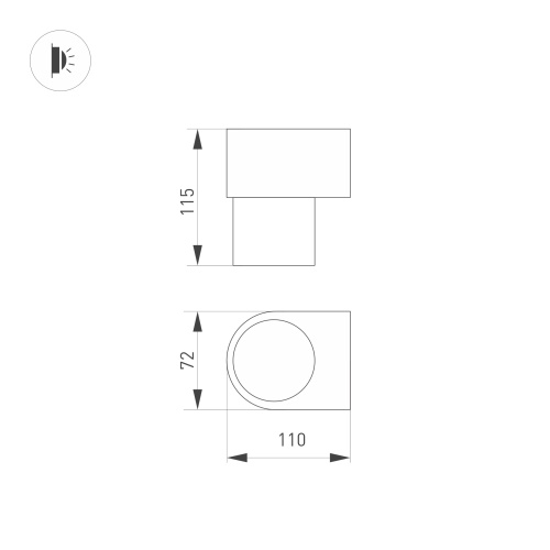 Светильник SP-SPICY-WALL-S115x72-6W Day4000 (WH, 40 deg) (Arlight, IP20 Металл, 3 года) в Касимове фото 4