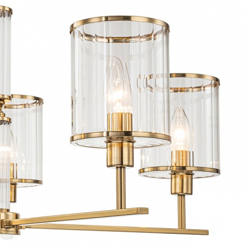 Люстра на штанге Indigo Dante 13022/5R Brass в Нижнем Новгороде фото 3