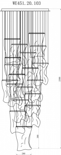 Подвесная люстра Wertmark Hanna WE451.20.103 в Нижнем Новгороде фото 2