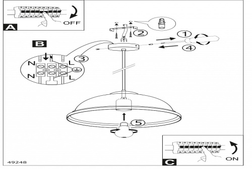 Подвесной светильник Eglo Truro 2 49248 в Нижнем Новгороде фото 2