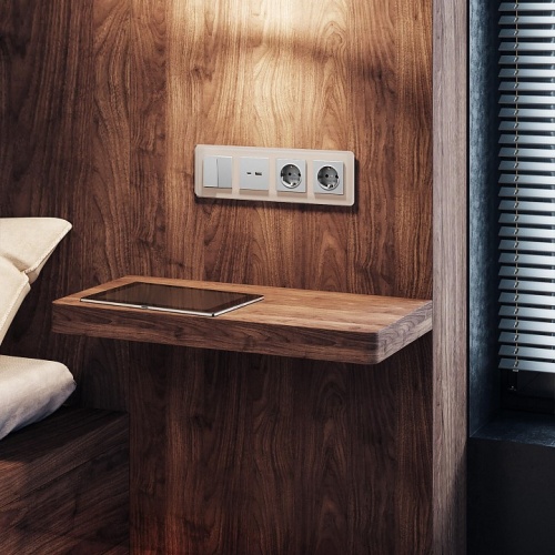 Рамка на 4 поста Werkel Elite (дымчатый, стекло) W0042417 в Нижнем Новгороде фото 3