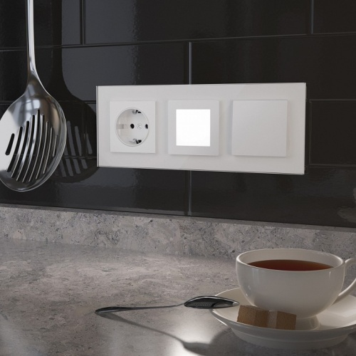 Заглушка для поста с подсветкой, без рамки Werkel белый W1154301 в Нижнем Новгороде фото 4