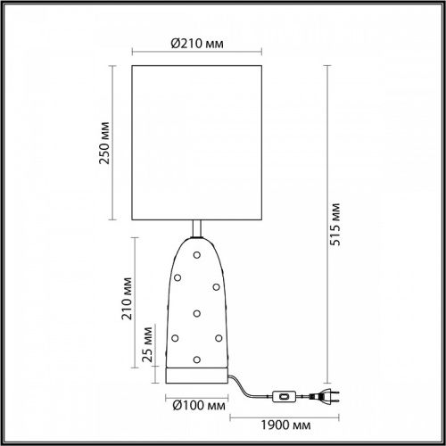 Настольная лампа декоративная Odeon Light Pollen 5423/1T в Сургуте фото 3