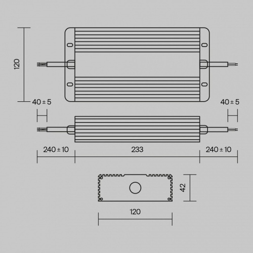 Блок питания с проводом Maytoni Power Supply Magnetic PSL008-400W-48V-IP67 в Тюмени фото 3