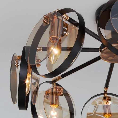 Люстра на штанге Eurosvet Gallo 70121/8 черный в Нижнем Новгороде фото 3