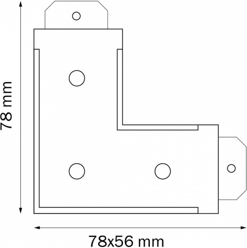 Соединитель угловой внутренний для треков Lightstar Barra 505127 в Сочи фото 2