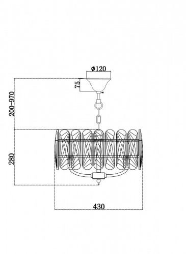 Подвесной светильник Maytoni Suite MOD122PL-05BS в Карачеве фото 5