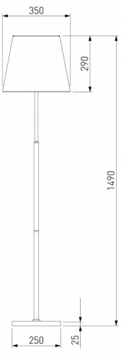 Настольная лампа декоративная Eurosvet Ozark 01156/1 латунь в Нижнем Новгороде фото 2
