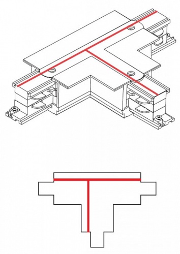 Токопровод T-образный правый Nowodvorski Ctls Power 8682 в Белово
