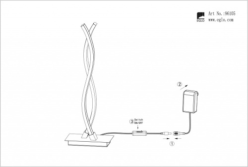 Настольная лампа декоративная Eglo Lasana 2 96105 в Нижнем Новгороде фото 2