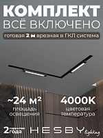 Комплект трековый Hesby Lighting Skylite №1 HSBL_kompl_S001_VL2B4K в Нижнем Новгороде