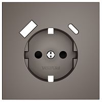 Накладка для розетки с заземлением и со шторками и 2хUSB type A и C Voltum S70 VLS001014 в Нижнем Новгороде