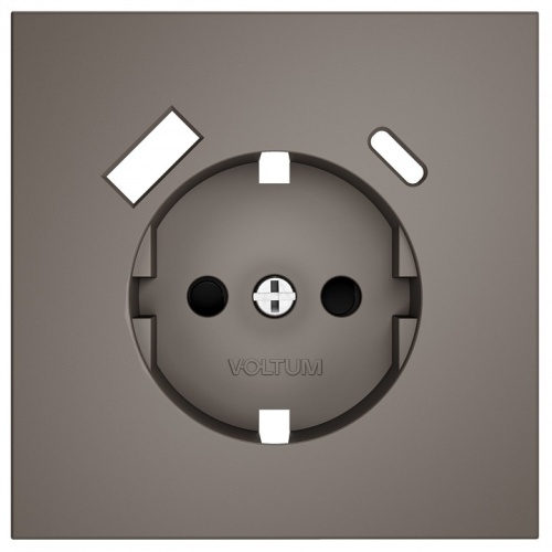 Накладка для розетки с заземлением и со шторками и 2хUSB type A и C Voltum S70 VLS001014 в Нижнем Новгороде