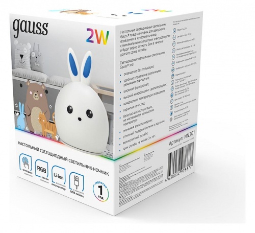 Настольная лампа-ночник Gauss Кролик NN301 в Нижнем Новгороде фото 6