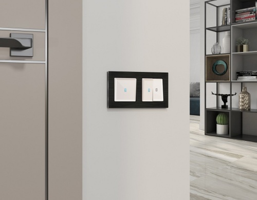 Выключатель самовозвратный одноклавишный с подсветкой, без рамки Ambrella Volt MA MA202060 в Нижнем Новгороде фото 3