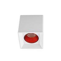 DK3080-WH+RD Светильник накладной IP 20, 10 Вт, GU5.3, LED, белый/красный, пластик в Поворино