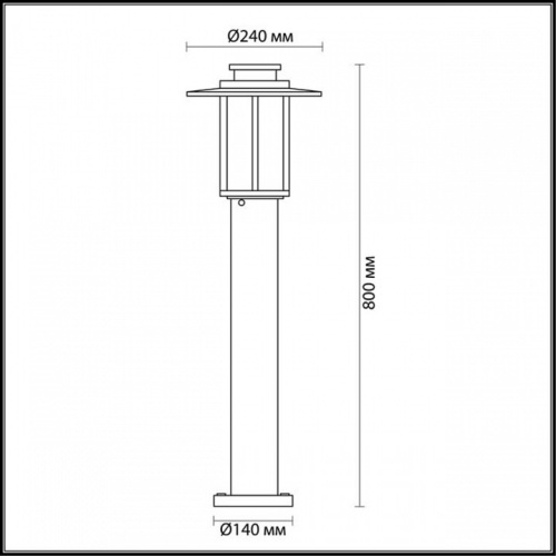 Наземный низкий светильник Odeon Light Mito 4047/1F в Обнинске фото 5