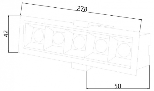 Встраиваемый светильник Favourite Roshni 3083-5C в Сельцо фото 4