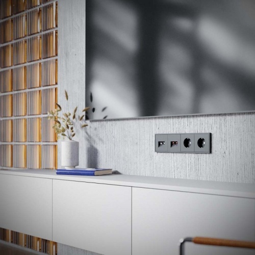 ТВ-розетка и розетка Ethernet RJ-45 без рамки Voltum S70 VLS060707 в Нижнем Новгороде фото 6