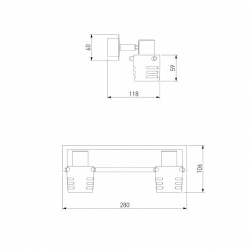 Спот Eurosvet Leonardo 23463/2 хром/бронза античная в Нижнем Новгороде фото 2