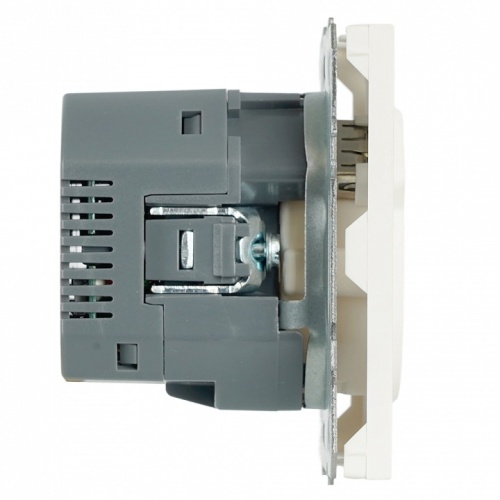 Розетка с заземлением и со шторкой и 2хUSB type A и C, без рамки Stekker Эмили 50217 в Нижнем Новгороде фото 2