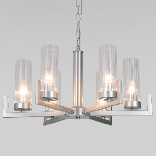 Подвесная люстра Eurosvet Arganie 60133/6 серебро в Нижнем Новгороде