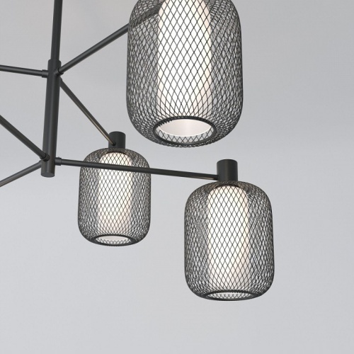 Люстра на штанге Eurosvet Voile 30191/6 черный в Нижнем Новгороде фото 2