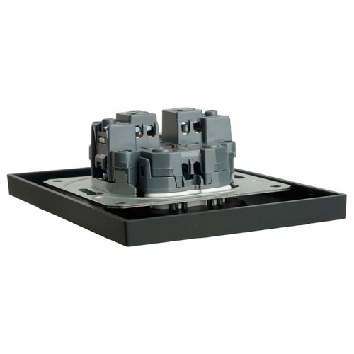 Розетка двойная без заземления и со шторкой Stekker Эмили 49851 в Нижнем Новгороде фото 8