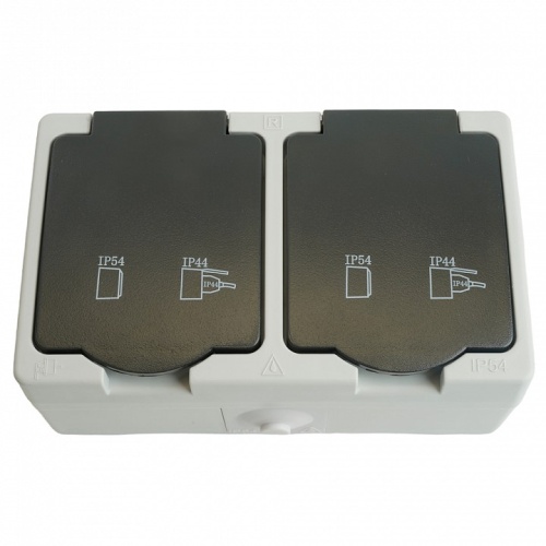 Розетка влагозащищенная с заземлением и крышкой Stekker Велена 32754 в Нижнем Новгороде фото 7