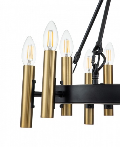 Подвесная люстра Indigo Cero 13009/9P Black в Нижнем Новгороде фото 3