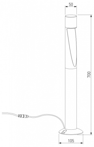 Наземный высокий светильник Elektrostandard Recess 35177/F в Нижнем Новгороде фото 2