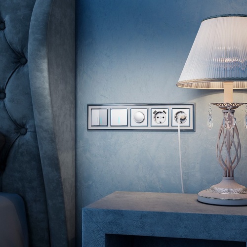 Выключатель двухклавишный с подсветкой без рамки Werkel  W1120106 в Нижнем Новгороде фото 2