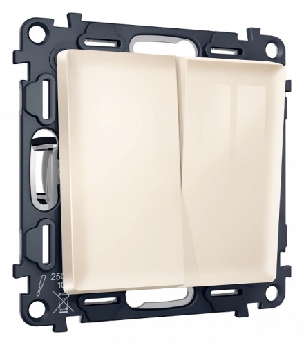 Выключатель проходной двухклавишный Ambrella Volt ALFA MA303020 в Нижнем Новгороде