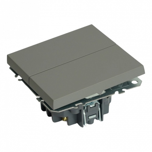 Переключатель перекрестный двухклавишный без рамки Stekker Эмили 50166 в Нижнем Новгороде фото 6