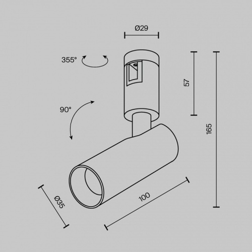 Светильник на штанге Maytoni Focus Led TR144-1-5W3K-W-B в Похвистнево фото 9