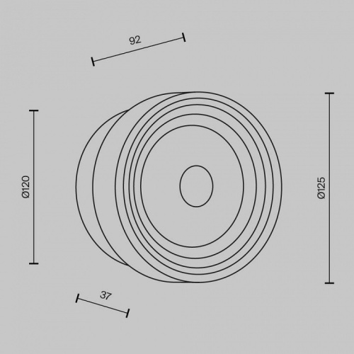 Накладной светильник Maytoni Olo MOD493WL-L6PTK2 в Нижнем Новгороде фото 4