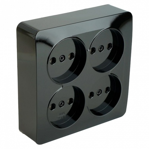 Розетка четверная без заземления Stekker София 49321 в Нижнем Новгороде фото 2