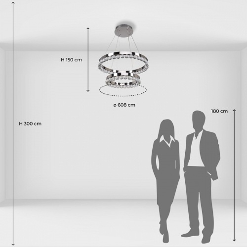 Подвесной светильник DeMarkt Глобула 2 690010502 в Нижнем Новгороде фото 4