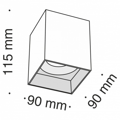 Накладной светильник Maytoni Slim C015CL-01B в Звенигороде фото 3