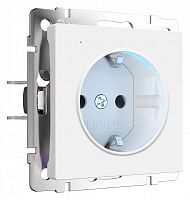 Розетка с заземлением с подсветкой, без рамки Werkel белый матовый W1171461 в Нижнем Новгороде