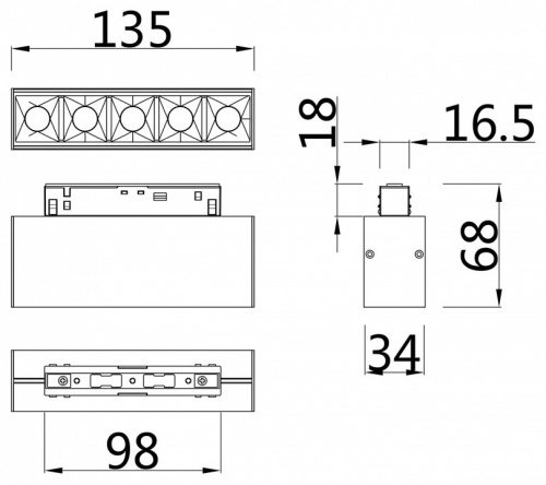 Накладной светильник Maytoni Points TR014-2-10W3K-W в Волгограде фото 2