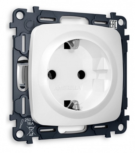 Розетка с заземлением, без рамки Ambrella Volt OMEGA MO126010 в Нижнем Новгороде