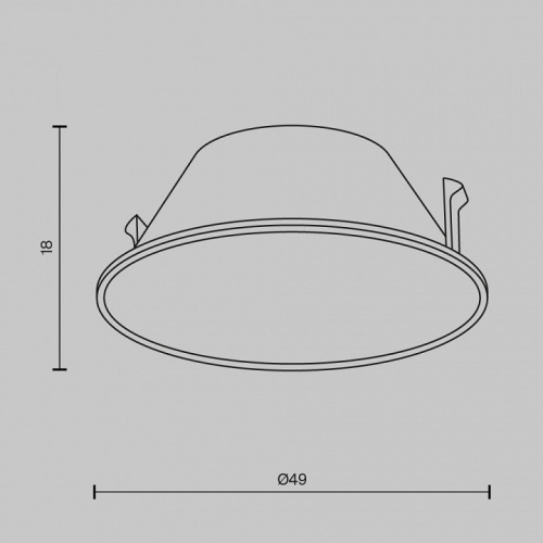 Кольцо декоративное Maytoni Wise Ring057-7-CH в Кондрово фото 5