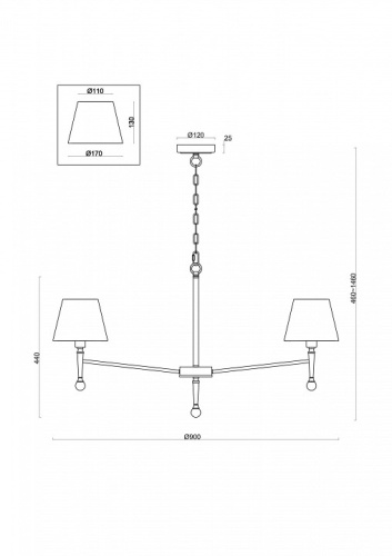 Подвесная люстра Freya Rosemary FR5190PL-07BS в Бородино фото 2