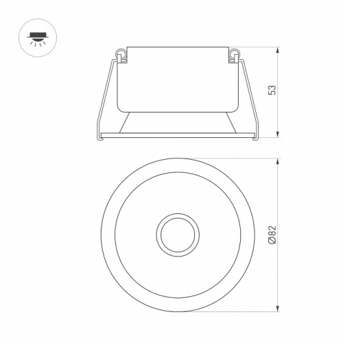 Встраиваемый светильник Arlight HARBOR 054479 в Нижнем Новгороде фото 2
