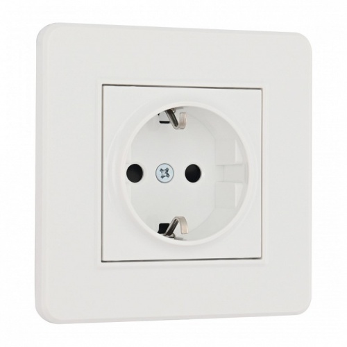 Розетка с заземлением и со шторкой Arte Milano SET16-1 SET16-1-40-1 white в Нижнем Новгороде